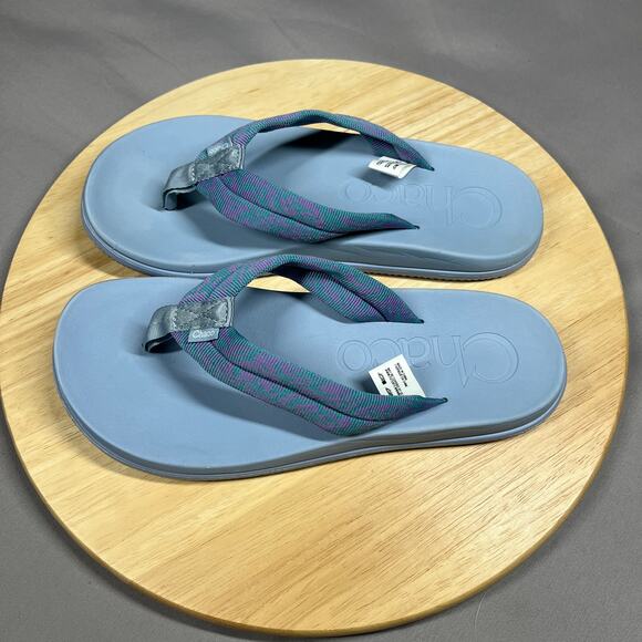 Chaco Chillos Womens size 8 Blue Comfort LUVSEAT Arch Support Flip-Flop Sandals - Picture 3 of 13